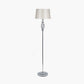 Jenna Silver Metal Twist Detail Floor Lamp