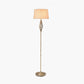 Jenna Antique Brass Metal Twist Detail Floor Lamp