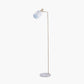 Biba Marble Footed White and Gold Floor Lamp