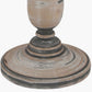 Captiva Grey Wash Mango Wood Floor Lamp Base with Rouen 45cm White Boucle Cylinder Lampshade