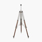 Port Nickel and Wood Tripod Floor Lamp Base