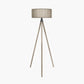 Rabanne Slatted Antique Wood Tripod Floor Lamp