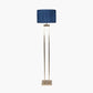 Langston Satin Brass Metal Column Floor Lamp Base