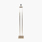 Langston Satin Brass Metal Column Floor Lamp Base