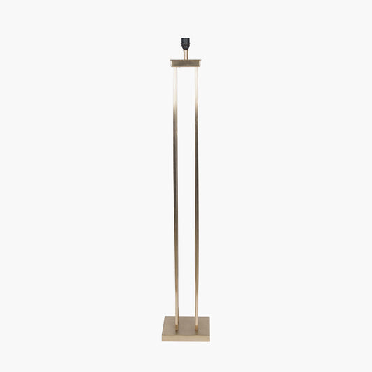 Langston Satin Brass Metal Column Floor Lamp Base