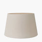 Alia Grey Wash Turned Mango Wood Floor Lamp Base with Coast 50cm Cream Calico Tapered Lampshade