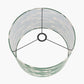 Rhode Matt Black Stick Metal Floor Lamp Base with Lars 40cm Racing Green Ikat Patterned Cylinder Lampshade