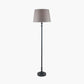 Rhode Matt Black Stick Metal Floor Lamp Base