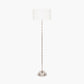 Almas Silver Metal Floor Lamp Base