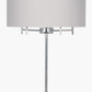 Plaza Silver 5 Light Metal Floor Lamp