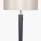 Lowry Brushed Silver and Matt Black Metal Floor Lamp