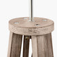 Whitby Grey Wash Wood Tapered 4 Post Floor Lamp Base