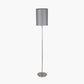 Midland Brushed Nickel and Grey Marble Effect Floor Lamp