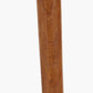Toma Oiled Wood Tall Neck Floor Lamp Base with Izara 45cm Racing Green Ikat Patterned Mushroom Pleat Tapered Lampshade
