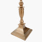 Canterbury Antique Brass Metal Floor Lamp Base with Lino 45cm Black Self Lined Linen Cylinder Lampshade
