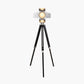 Hereford Silver and Black Tripod Floor Lamp