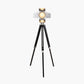 Hereford Silver and Black Tripod Floor Lamp