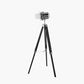Hereford Silver and Black Tripod Floor Lamp