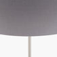 Elin Brushed Silver and Steel Grey Floor Lamp