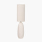 Erika White Vintage Textured Ceramic Floor Lamp