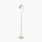 Benedict Sage and Brushed Silver Metal Floor Lamp