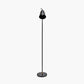 Theia Black and Brushed Brass Task Floor Lamp