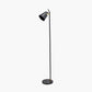 Theia Black and Brushed Brass Task Floor Lamp
