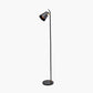 Theia Black and Brushed Brass Task Floor Lamp