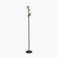 Xena Black and Rose Gold Metal LED Floor Lamp