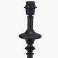 Emilio Matt Black Candlestick Floor Lamp Base