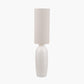 Linnea White Grooved Ceramic Floor Lamp