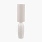 Linnea White Grooved Ceramic Floor Lamp