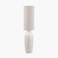 Linnea White Grooved Ceramic Floor Lamp
