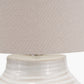 Linnea White Grooved Ceramic Floor Lamp