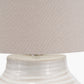 Linnea White Grooved Ceramic Floor Lamp