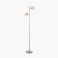 Finn Grey Metal Cloche Two Head Floor Lamp
