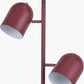Finn Mulberry Metal Cloche Two Head Floor Lamp