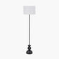 Vala Graphite Metal Textured Effect Ball Floor Lamp