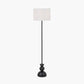 Vala Graphite Metal Textured Effect Ball Floor Lamp