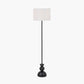 Vala Graphite Metal Textured Effect Ball Floor Lamp