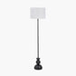 Vala Graphite Metal Textured Effect Ball Floor Lamp