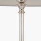 Auden Silver Metal Stick Floor Lamp Base with Savoie 14 Pleated Shade Emerald