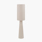 Mirissa White Slubby Handloom Fabric Floor Lamp