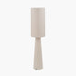 Mirissa White Slubby Handloom Fabric Floor Lamp