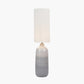 Venus Blue and Grey Ombre Ceramic Floor Lamp