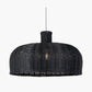 Caswell Black Rattan Dome Non Elec Pendant