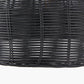 Caswell Black Rattan Dome Non Elec Pendant