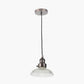 Bowery Ribbed Glass with Antique Bronze Fitting Elec Pendant