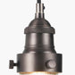 Bowery Ribbed Glass with Antique Bronze Fitting Elec Pendant