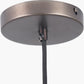 Lenox Conical Ribbed Glass with Antique Bronze Fitting Elec Pendant